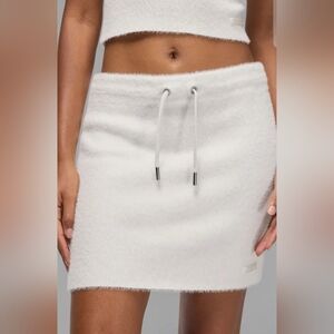 Jordan Drawstring Waist Sweater Skirt ~ Sail (White) HQ9176-133 Women's: M *NWT